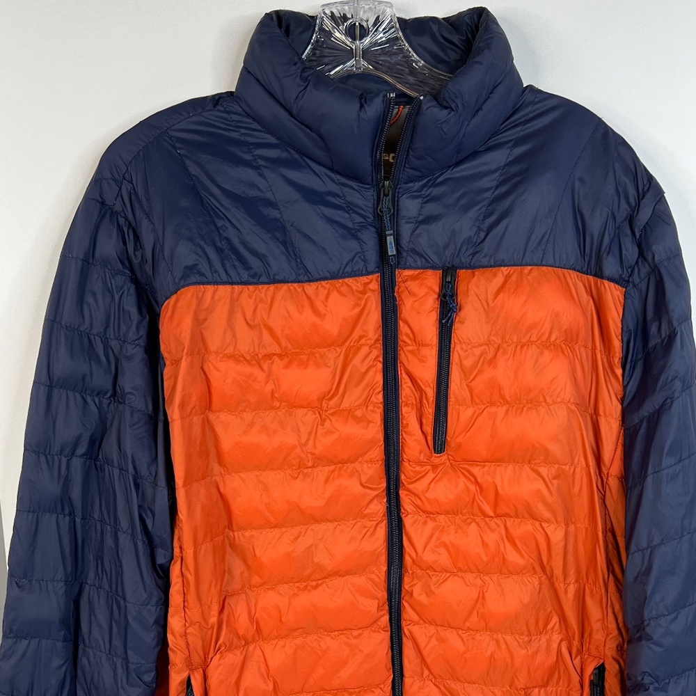 HAWKE & Co UL Down Puffer Down Jacket Mens Size Medium Zip Coat HEN1035